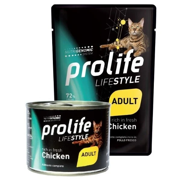 Prolife Lifestyle Adult Pollo 85g - Cibo Umido per Gatti