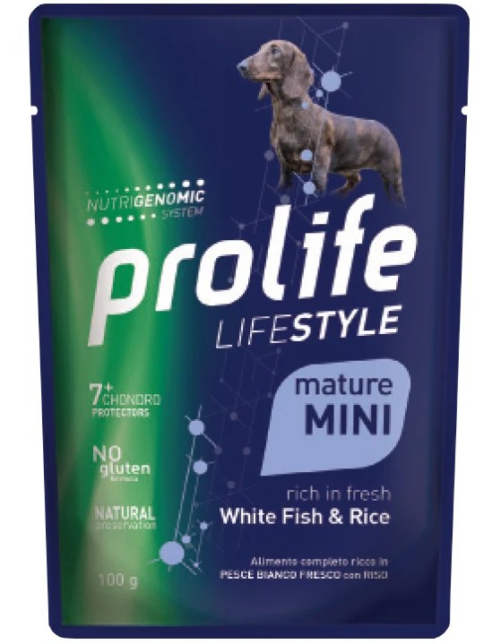 Prolife Life Style Mini Mature Pesce Bianco e Riso 100 g