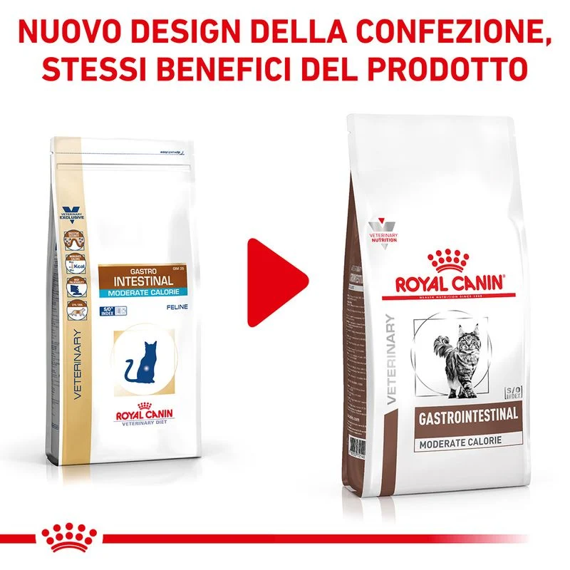 Royal Canin Gastrointestinal Moderate Calorie 2kg - Crocchette Gatto