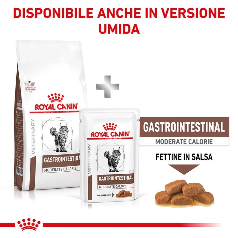 Royal Canin Gastrointestinal Moderate Calorie 2kg - Crocchette Gatto