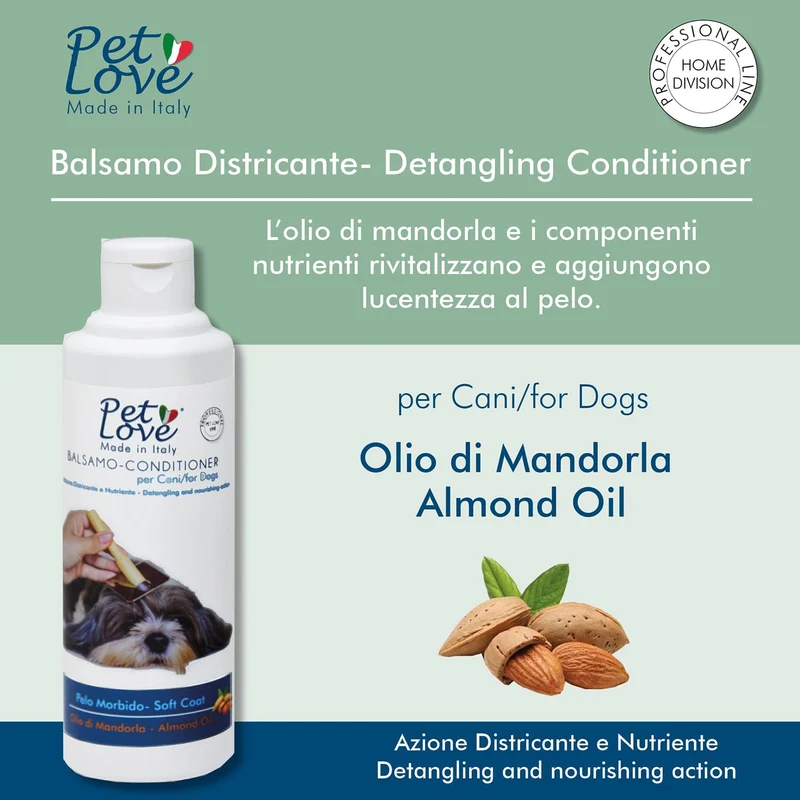 Pet Love Balsamo Profumato Districante Scioglinodi per Cani – Azione Districante e Nutriente – 250 ml