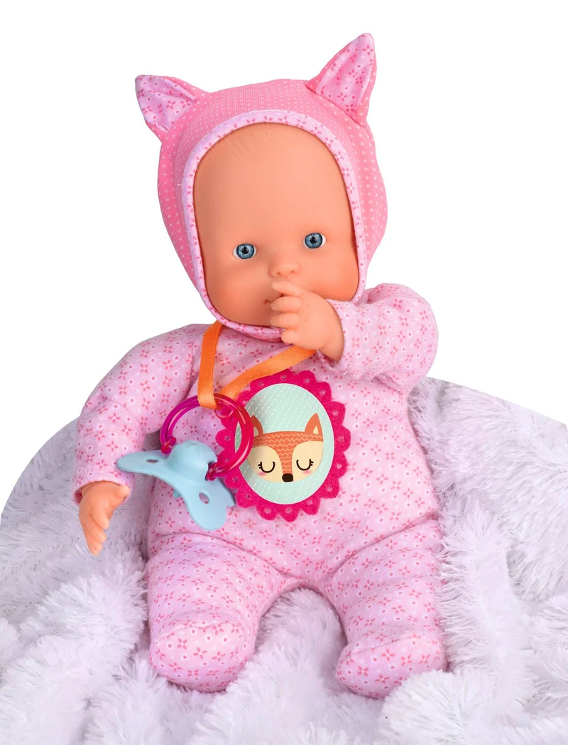 Nenuco - Blandito 5 Funzioni Rosa, Emette Suoni di Ciuccio e Succhiamento del Pollice come un Vero Bambino, Ride, Piange, Dice Mamma e Papà. Regalo per Bambini da 1 a 3 Anni FAMOSA (700014781)