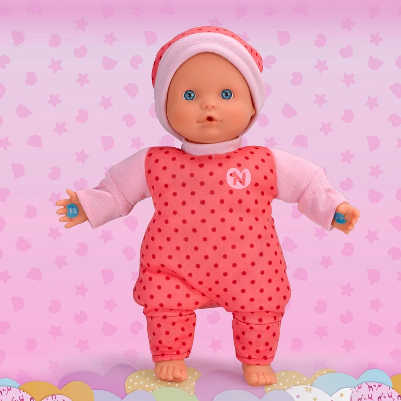 Nenuco- Bambola morbida 3 funzioni, emette suoni da bambino, per bambini/e da 10 mesi, Famosa 700014881