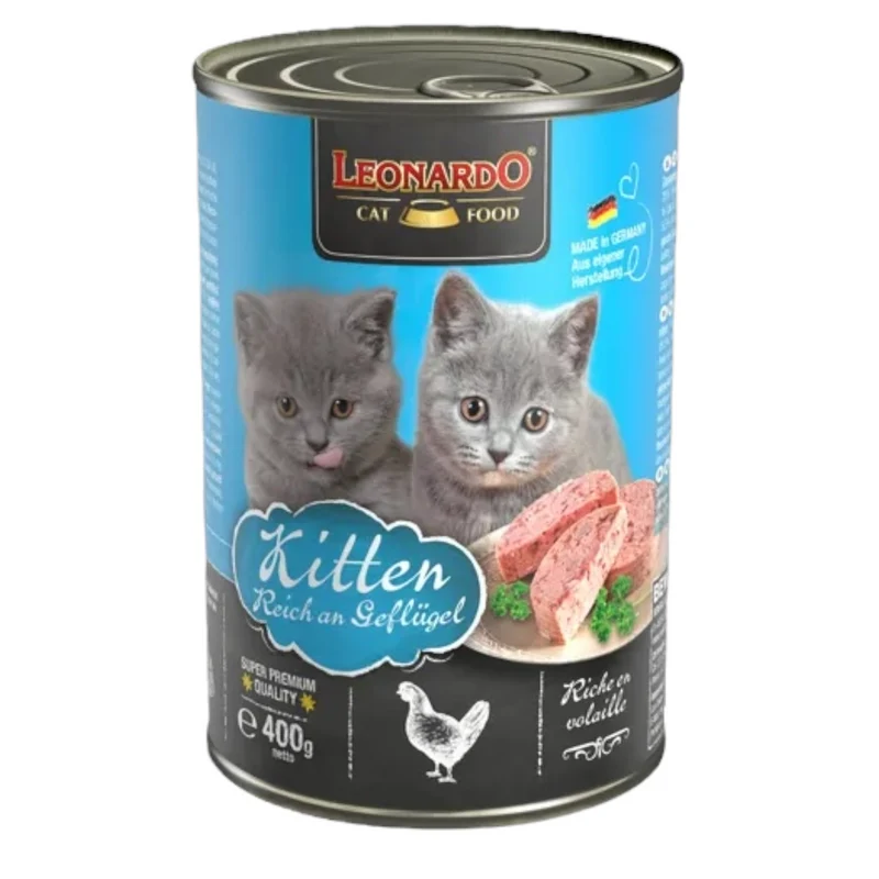 LEONARDO Kitten Patè Pollo (Lattina) 400gr