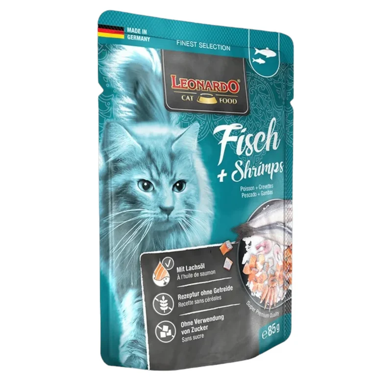 LEONARDO Fish Pesce con Gamberetti 85gr