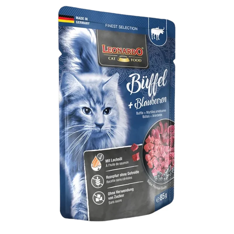 LEONARDO Buffel Bufalo e Mirtilli Rossi 85gr