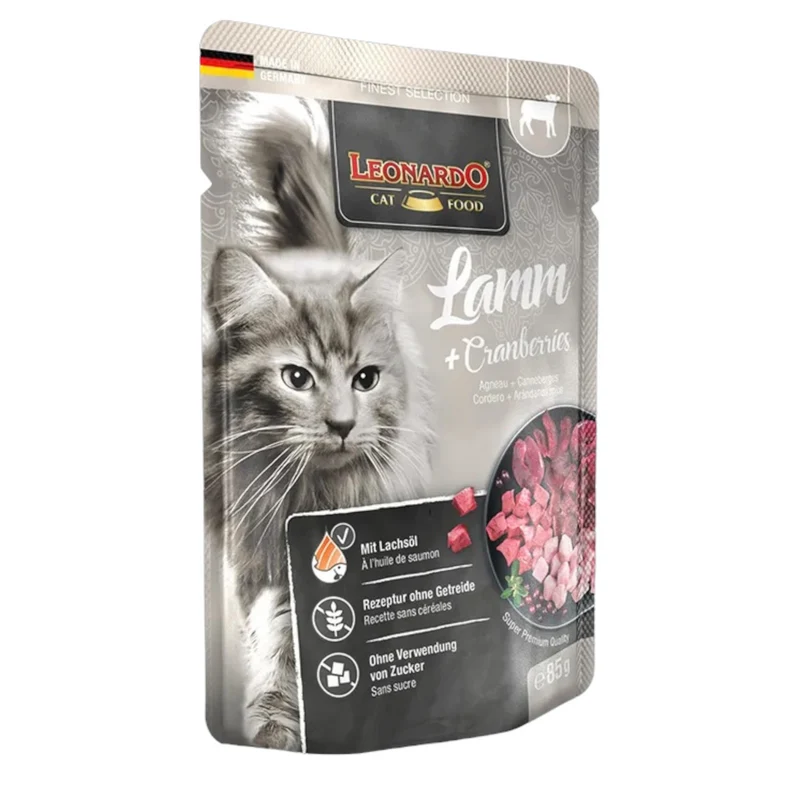 LEONARDO Lamb Agnello e Mirtilli 85gr