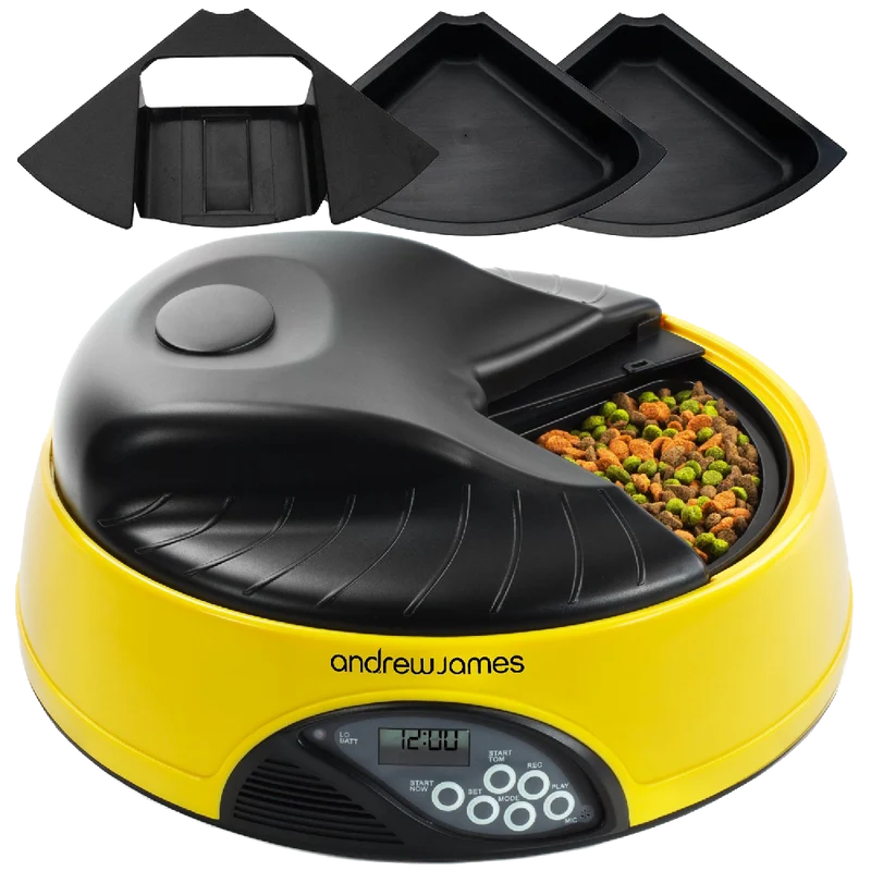 Andrew James 4 Day Meal Automatic Pet Feeder Bowl