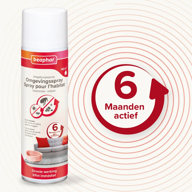 Spray ambientale antipulci Beaphar 500ml