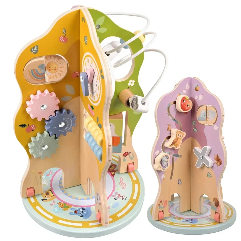 Giochi Montessori Giocattolo in legno Multiattività per bambini albero educativo