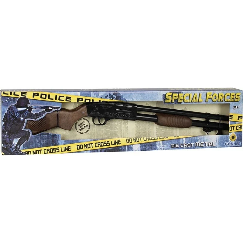 Fucile a pompa giocattolo fucile sonoro polizia Mossberg 500 metallo e plastica
