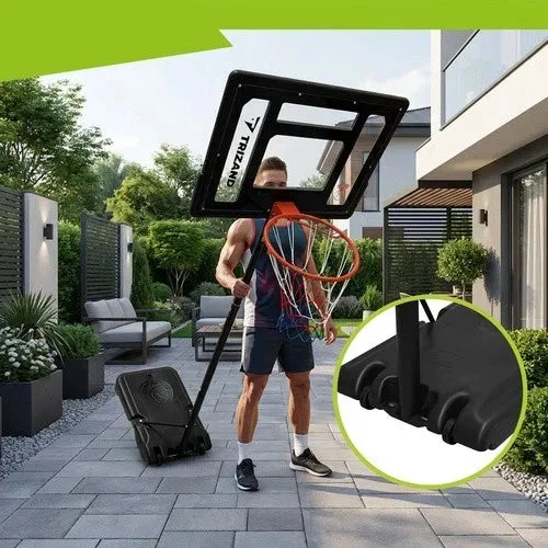 Canestro da basket con piantana altezza regolabile