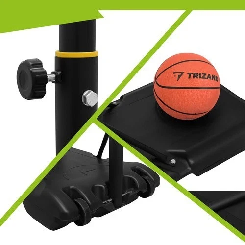 Canestro da basket con piantana altezza regolabile
