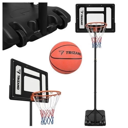 Canestro da basket con piantana altezza regolabile