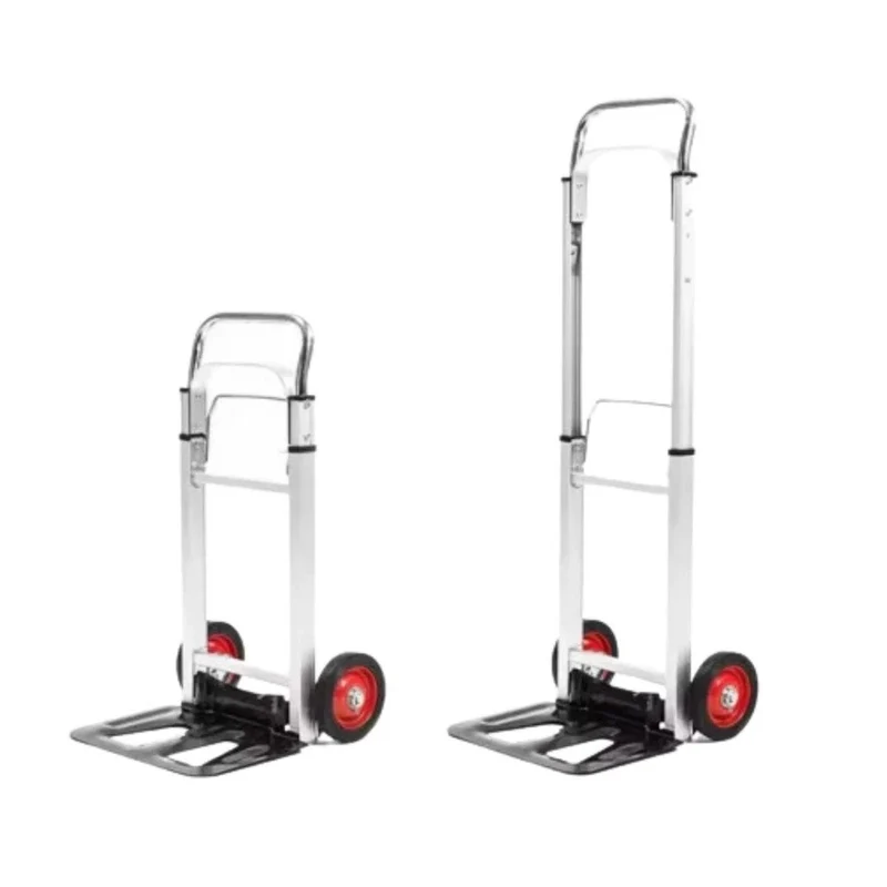 Carrello portapacchi pieghevole in alluminio per magazzino, portata 90 kg