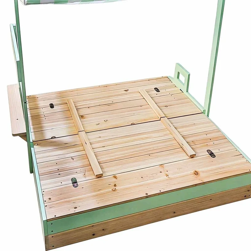 SABBIERA per bambini sabbiera in legno con tettoia e panche