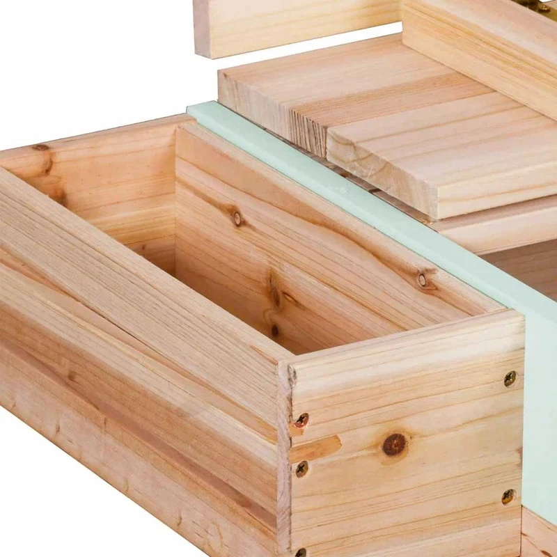 SABBIERA per bambini sabbiera in legno con tettoia e panche
