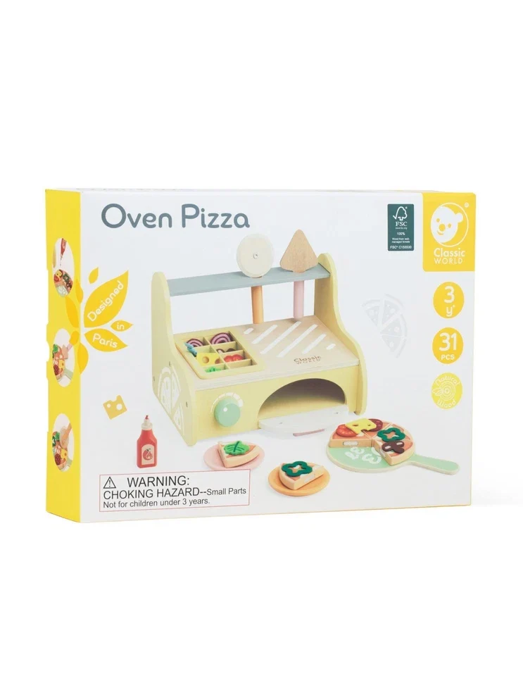 Forno della pizza giocattolo per bambin, gioco chef pizzaiolo