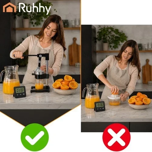 Spremiagrumi manuale da 40 cm, a leva professionale per succhi di frutta