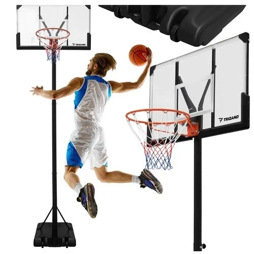 Canestro da basket con piantana altezza regolabile