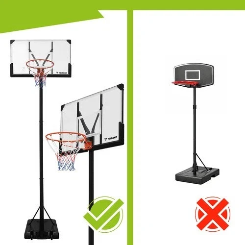 Canestro da basket con piantana altezza regolabile