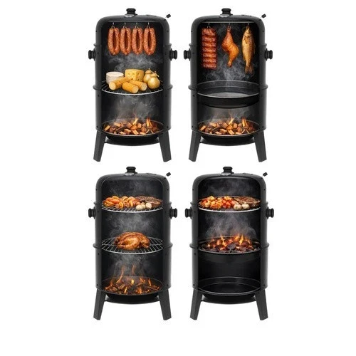 Barbecue da giardino con copertura 44x80x42cm