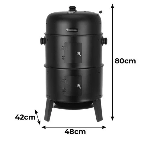 Barbecue da giardino con copertura 44x80x42cm
