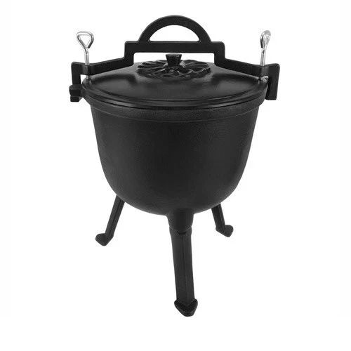 Calderone da caccia Pentolone in ghisa Dutch Oven Pentola da campeggio per fuoco