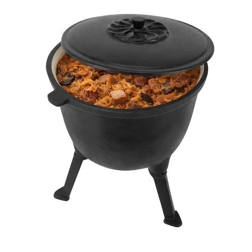 Calderone da caccia Pentolone in ghisa Dutch Oven Pentola da campeggio per fuoco