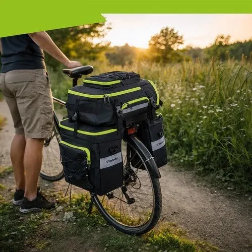 Borsa da bici impermeabile da 65 litri, zaino 3 in 1