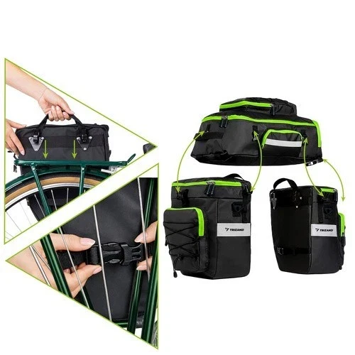Borsa da bici impermeabile da 65 litri, zaino 3 in 1