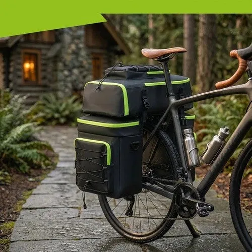 Borsa da bici impermeabile da 65 litri, zaino 3 in 1