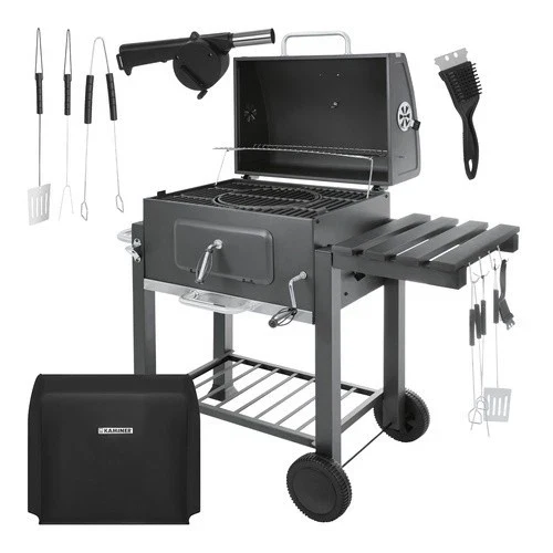 Grande barbecue a carbonella da giardino+ accessori