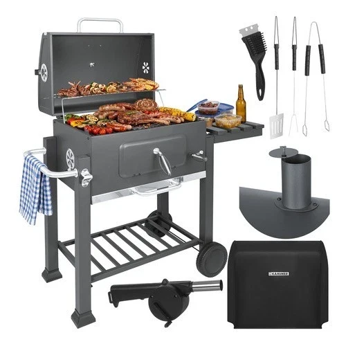 Grande barbecue a carbonella da giardino+ accessori