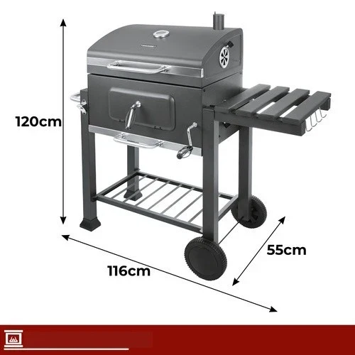 Grande barbecue a carbonella da giardino+ accessori