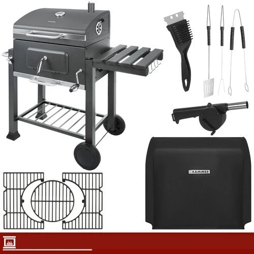 Grande barbecue a carbonella da giardino+ accessori