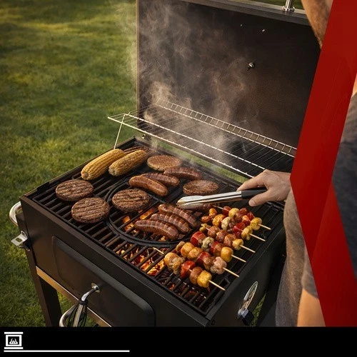 Grande barbecue a carbonella da giardino+ accessori