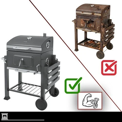 Grande barbecue a carbonella da giardino+ accessori