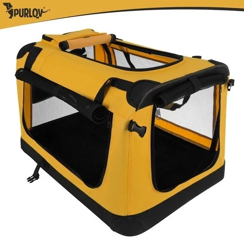 Trasportino per cani e gatti pieghevole, borsa per il trasporto, box per auto