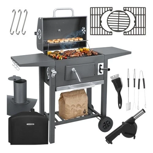 Grande barbecue a carbonella da giardino+ accessori