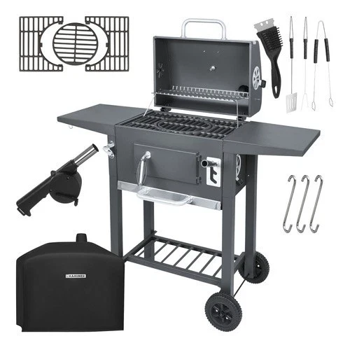 Grande barbecue a carbonella da giardino+ accessori