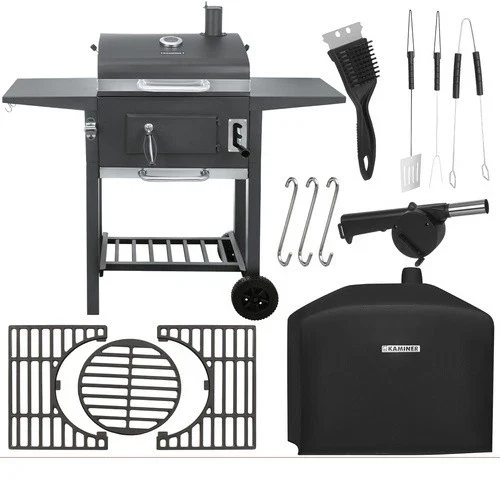 Grande barbecue a carbonella da giardino+ accessori