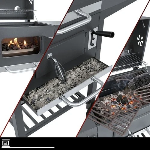 Grande barbecue a carbonella da giardino+ accessori