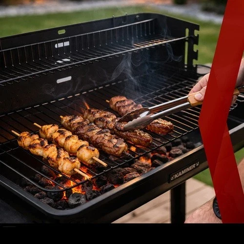 Grande barbecue a carbonella da giardino