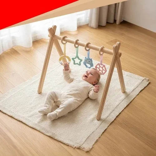 palestrina neonati 0+ in legno palestrina multifunzione con supporti per giochi