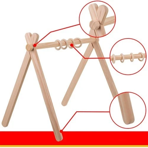palestrina neonati 0+ in legno palestrina multifunzione con supporti per giochi