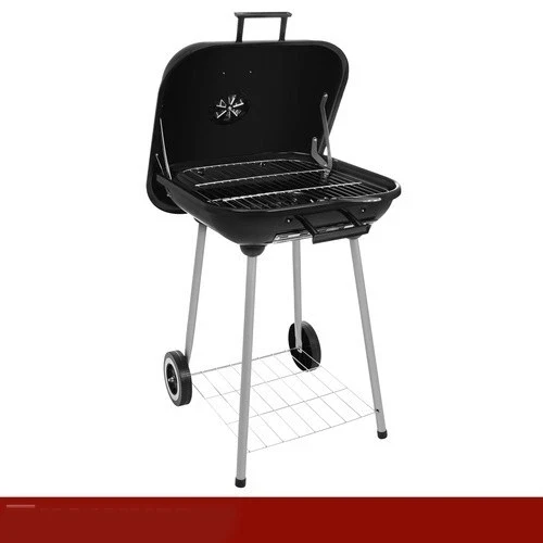 rande barbecue per carbone e carbonella da giardino con coperchio