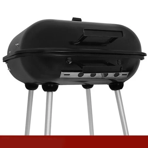 rande barbecue per carbone e carbonella da giardino con coperchio