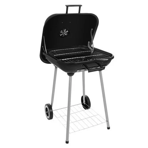 rande barbecue per carbone e carbonella da giardino con coperchio