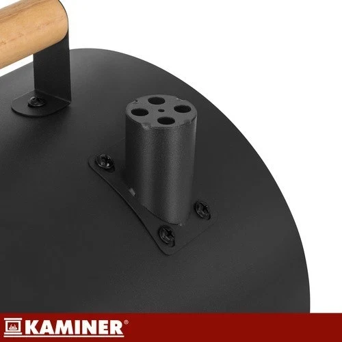 Barbecue a carbone-carbonella con coperchio, 2 griglie, termometro, camino portatile, XXL